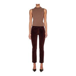 DL1961 Mara Velvet Ankle Pants sz 26x27 Mulberry Purple